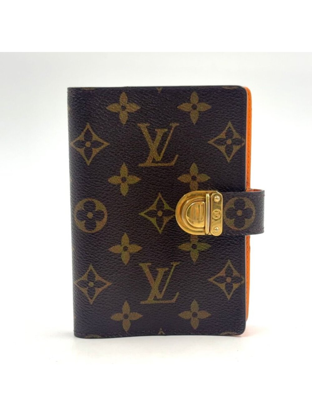 Louis Vuitton Agenda Koala PM Leather Orange Brown Cover Gold